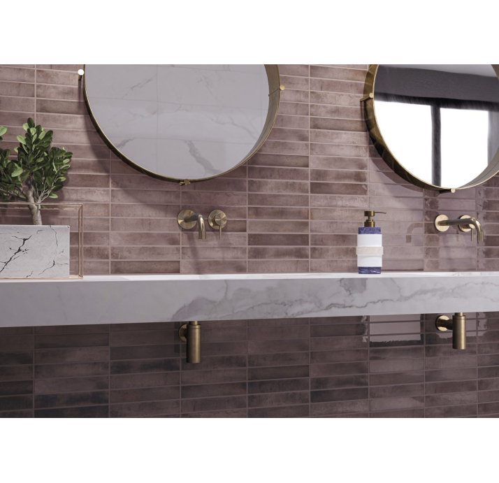 Керамическая плитка NAUTALIS PINK 5X25X8,9 Поверхность: Полированная (NCR06179)