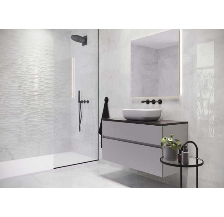 Керамическая плитка ONIX WHITE 60X120X9 Поверхность: Матовая (NCR06627)