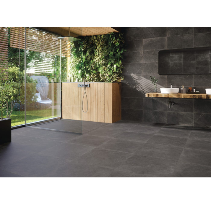 Керамическая плитка STATALE BLACK 60X120X9 Поверхность: Матовая (NCR07216)