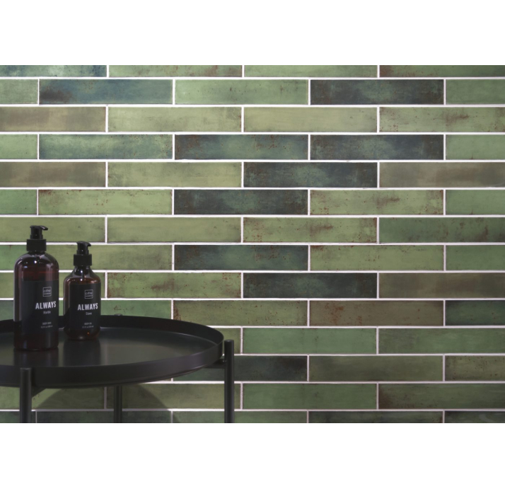Керамическая плитка NAUTALIS GREEN 5X25X8,9 Поверхность: Полированная (NCR06183)