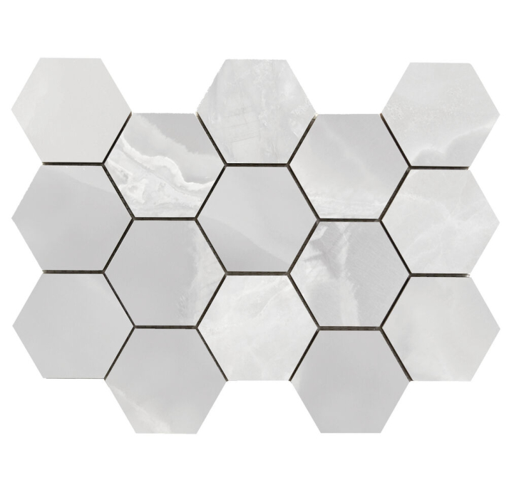 Керамическая плитка MYSTICA WHITE 32,5X22,5X9 Поверхность: Полированная (NCR06151)