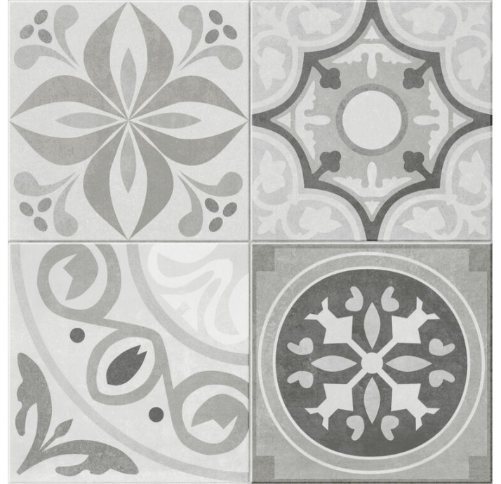Керамическая плитка PATCHWORK GREY 45X45X8,5 Поверхность: Матовая (NCR06877)