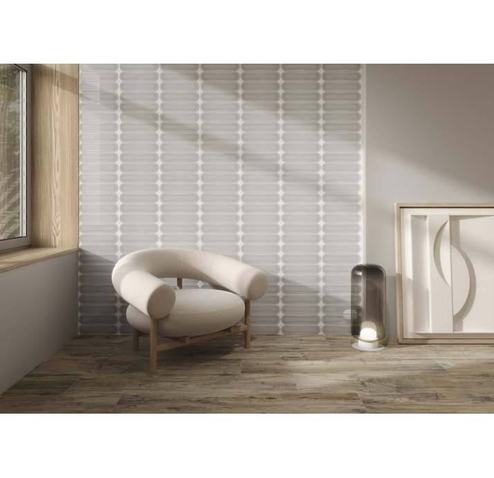 Керамическая плитка OVAL GREY 7,5X30X9,3 Поверхность: Полированная (NCR06733)