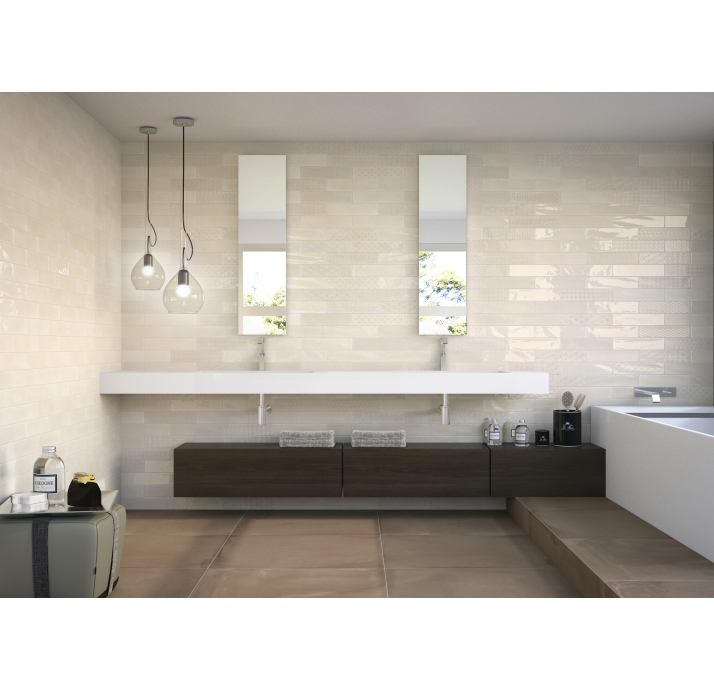 Керамическая плитка OPAL IVORY 7,5X30X9 Поверхность: Полированная (NCR06661)
