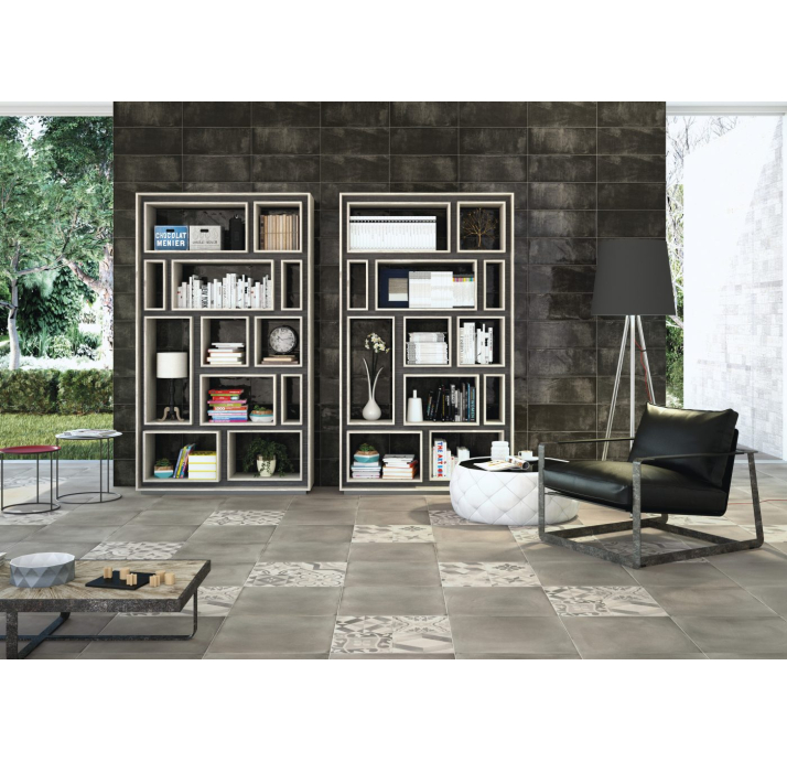 Керамическая плитка MONTBLANC Антрацитовая 20X60X9 Поверхность: Полированная (NCR06027)