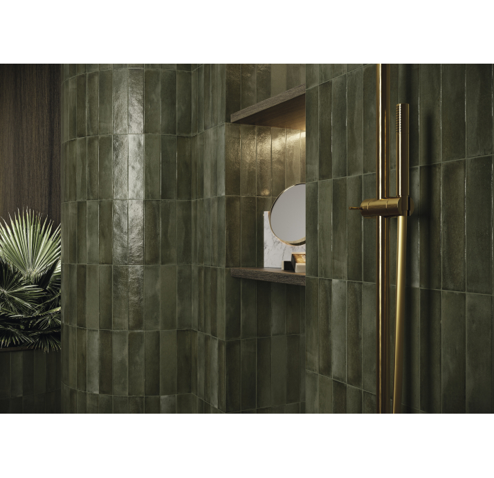 Керамическая плитка NALA GREEN 6X24,6X8,5 Поверхность: Полированная (NCR06177)