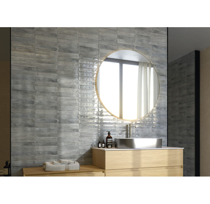 Керамическая плитка RHORY GREY 5X25X8,9 Поверхность: Полированная (NCR07027)