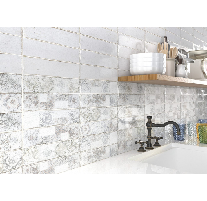 Керамическая плитка SOUL WHITE 7,5X30X9 Поверхность: Полированная (NCR07174)