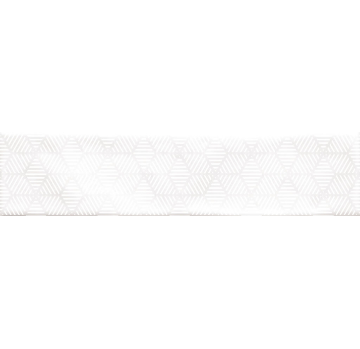 Керамическая плитка OPAL SNOW 7,5X30X9 Поверхность: Полированная (NCR06676)
