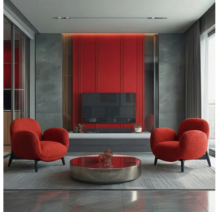 Кресло OLAF 98/LENDUM RED/HR40/Массив/