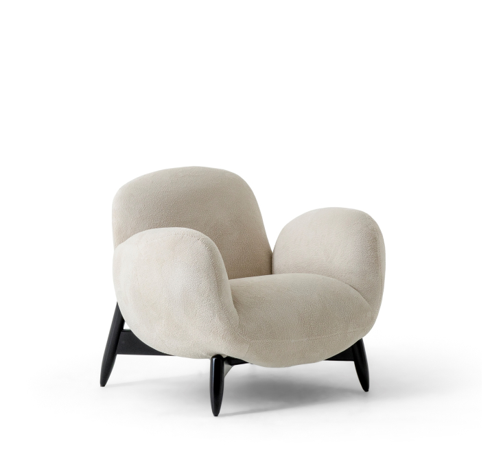 Кресло OLAF 98/LENDUM CREAM/HR40/Массив/