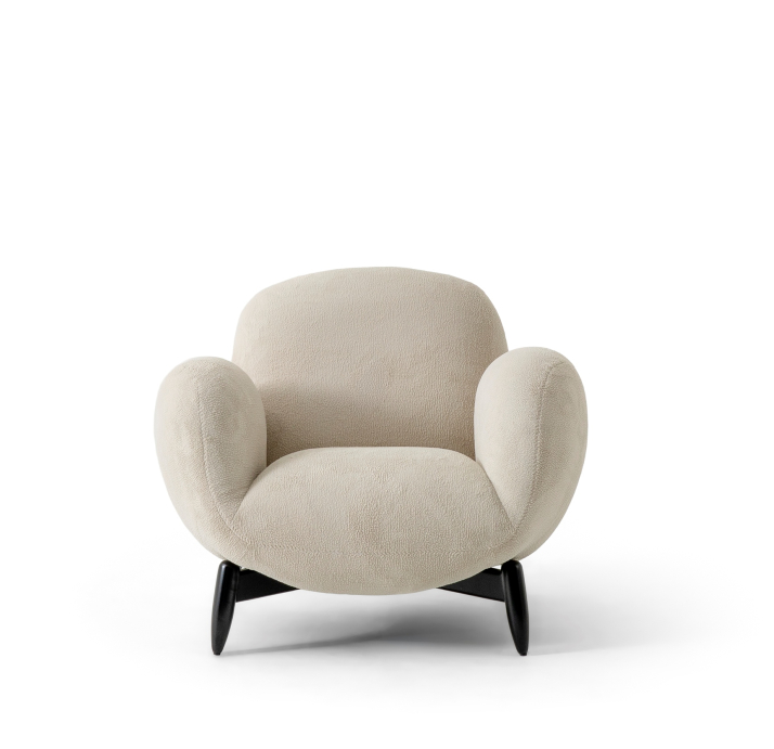 Кресло OLAF 98/LENDUM CREAM/HR40/Массив/