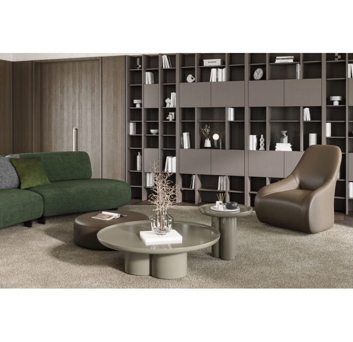 Стол журнальный TRIDENTE SIDE TABLE BEIGE BEIGE  50X50X44 СМ. (NRM06500)