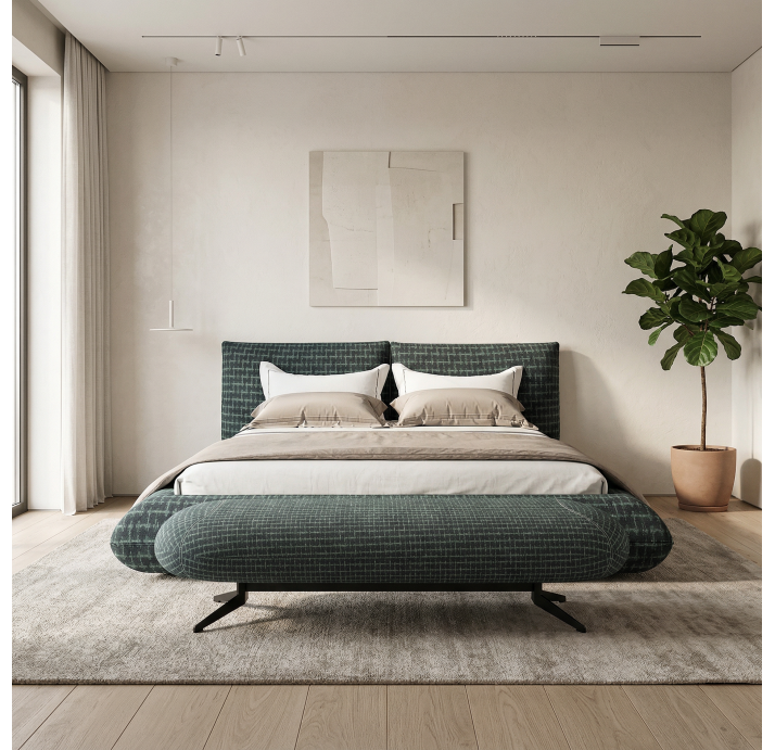 Банкетка VIDI VICI BENCH 165X60X42 см. MIURA 451 DARK GREEN / (NRM06502)