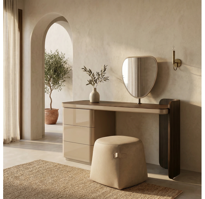 Туалетный столик AURA DRESSER SANDSTONE Walnut 1 SANDSTONE 145X59X83 СМ. (NRM06504)