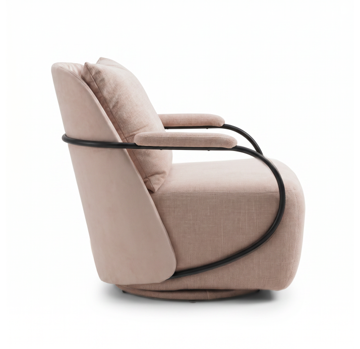Кресло HUGO KING 75/ESCANA ROSE/NOBLESSE ROSE/BIOFLEX/встроенные/