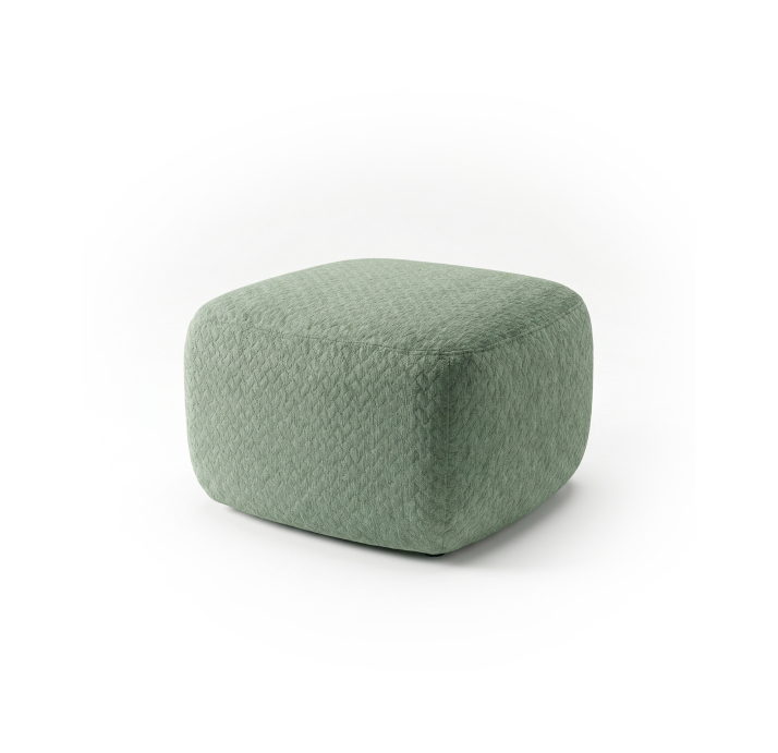 Пуф HUGO  55X55X35 см. BUBBLE JADE (ROM07107)