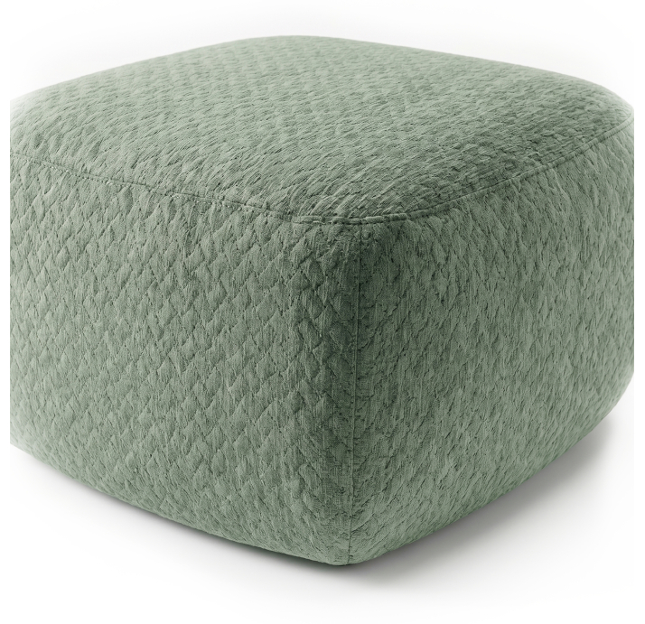 Пуф HUGO  55X55X35 см. BUBBLE JADE (ROM07107)