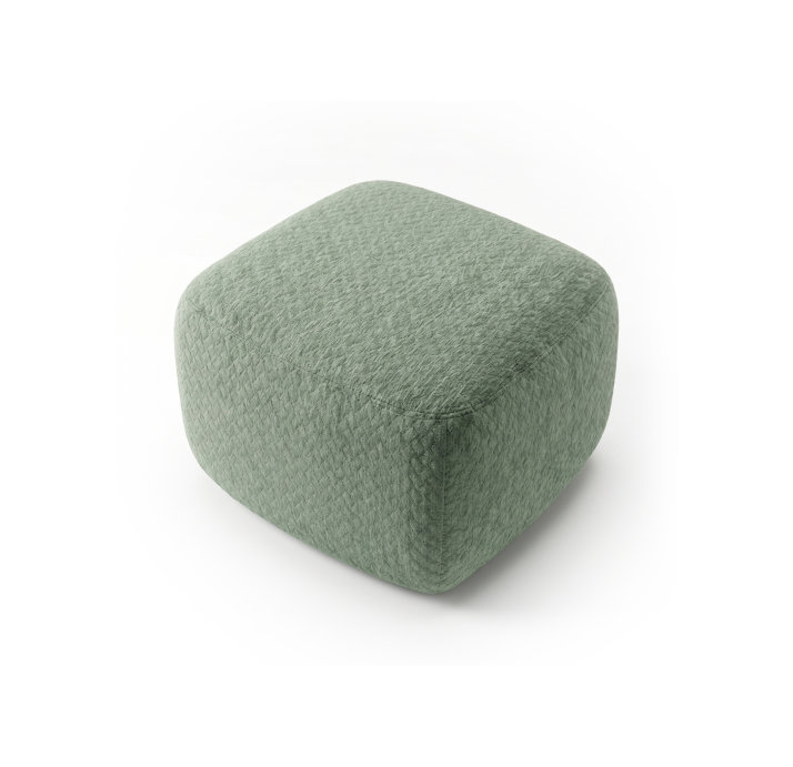 Пуф HUGO  55X55X35 см. BUBBLE JADE (ROM07107)