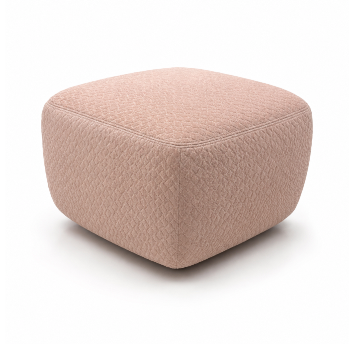 Пуф HUGO  55X55X35 см. BUBBLE ROSE (ROM07109)