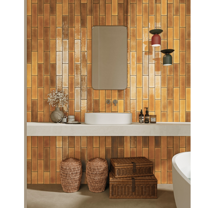 Керамическая плитка Alcanar CARAMEL 7,5X30X10 Поверхность: Глянцевая (NCR08043)