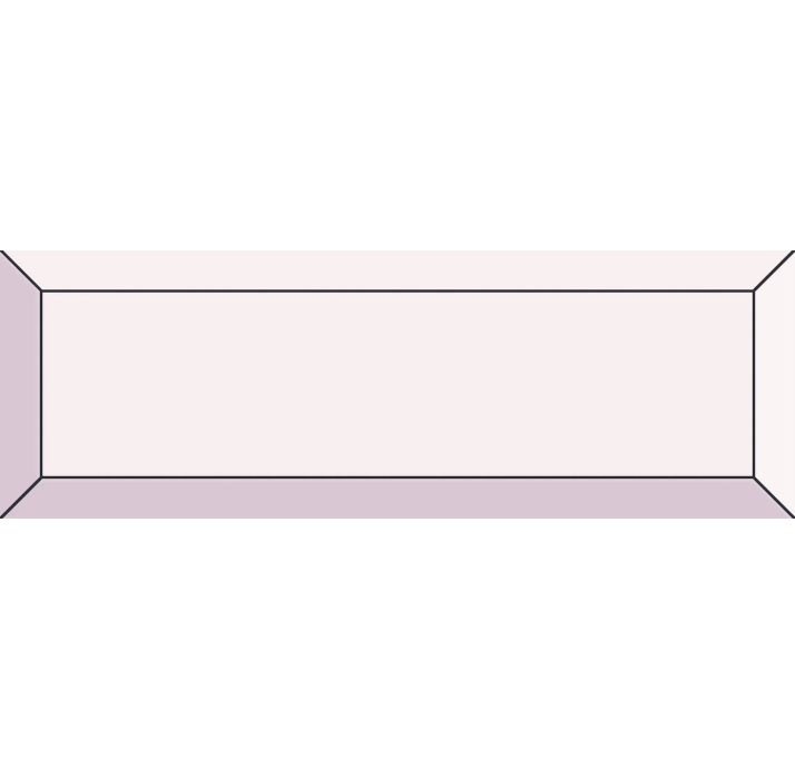Керамическая плитка Frame PINK 7,5X22,5X10 Поверхность: Глянцевая (NCR07847)