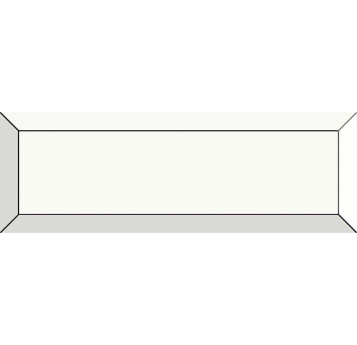 Керамическая плитка Frame WHITE 7,5X22,5X10 Поверхность: Глянцевая (NCR07850)