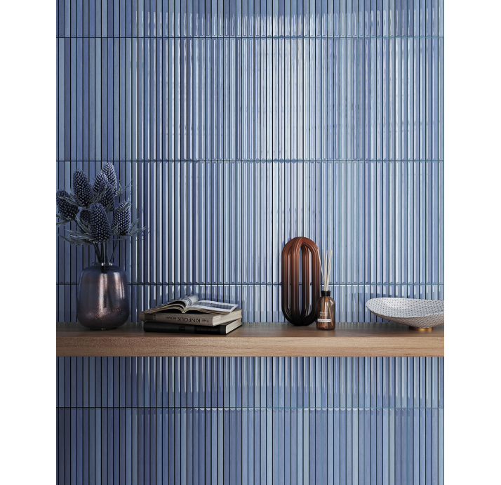 Керамическая плитка Venice BLUE 12X35X10 Поверхность: Глянцевая (NCR08065)