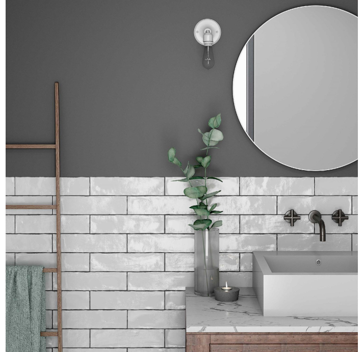 Керамическая плитка ASTON WHITE 7,5X30X10 Поверхность: Глянцевая (NCR07816)