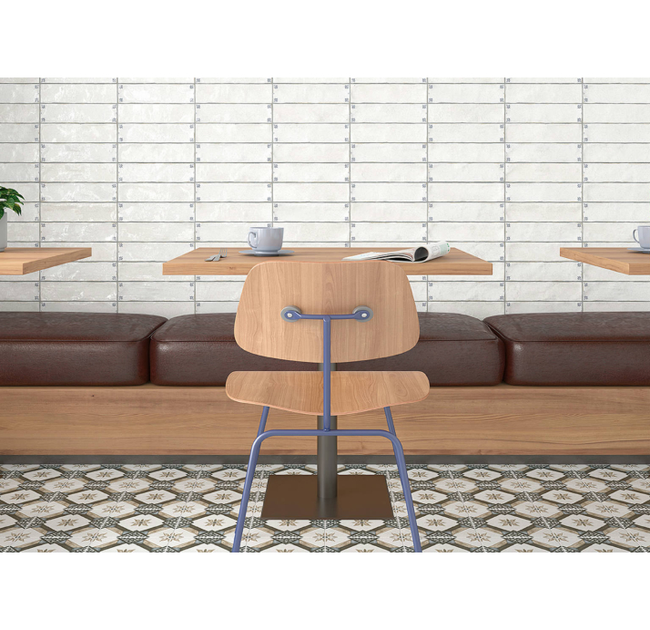 Керамическая плитка CRACKLE White Decor 7,5X30X10 Поверхность: Глянцевая (NCR07689)