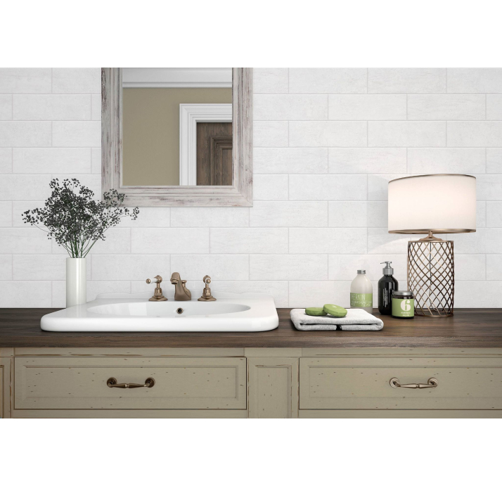 Керамическая плитка Stonegate WHITE 12X35X10 Поверхность: Матовая (NCR07938)
