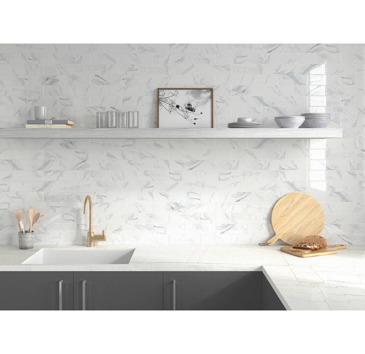 Керамическая плитка Alba WHITE 7,5X22,5X10 Поверхность: Глянцевая (NCR07829)