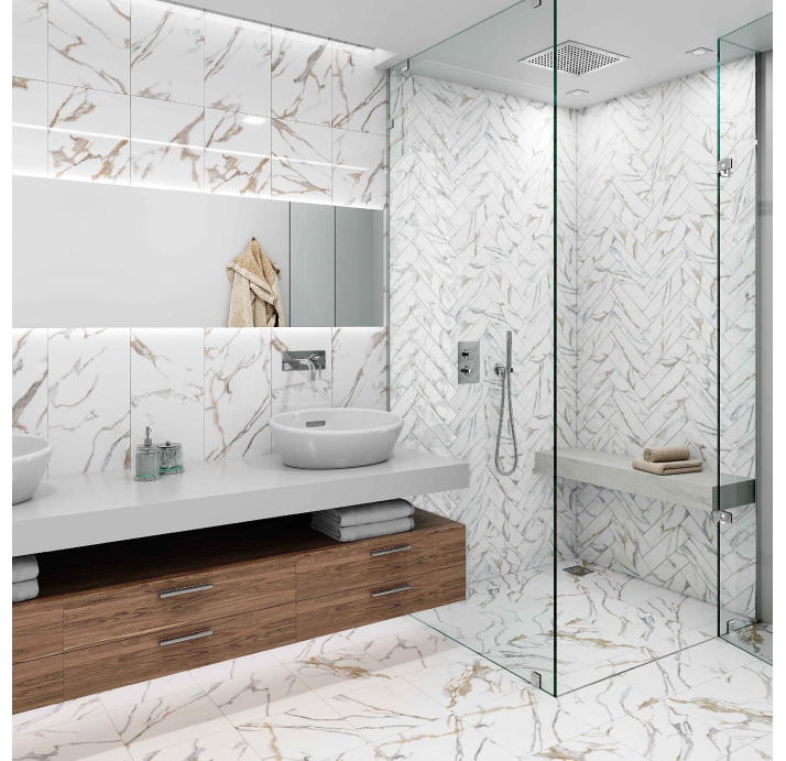 Керамическая плитка Marble Gold Marble 7,5X30X10 Поверхность: Глянцевая (NCR07819)