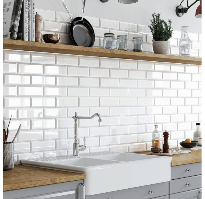 Керамическая плитка Sevilla WHITE 7,5X22,5X10 Поверхность: Глянцевая (NCR07923)