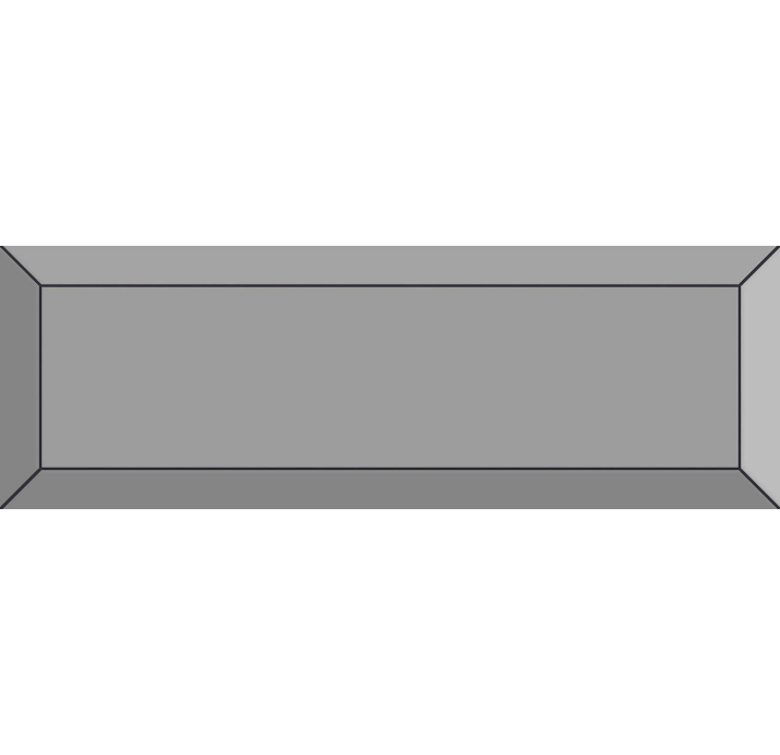 Керамическая плитка Frame GREY 7,5X22,5X10 Поверхность: Глянцевая (NCR07845)