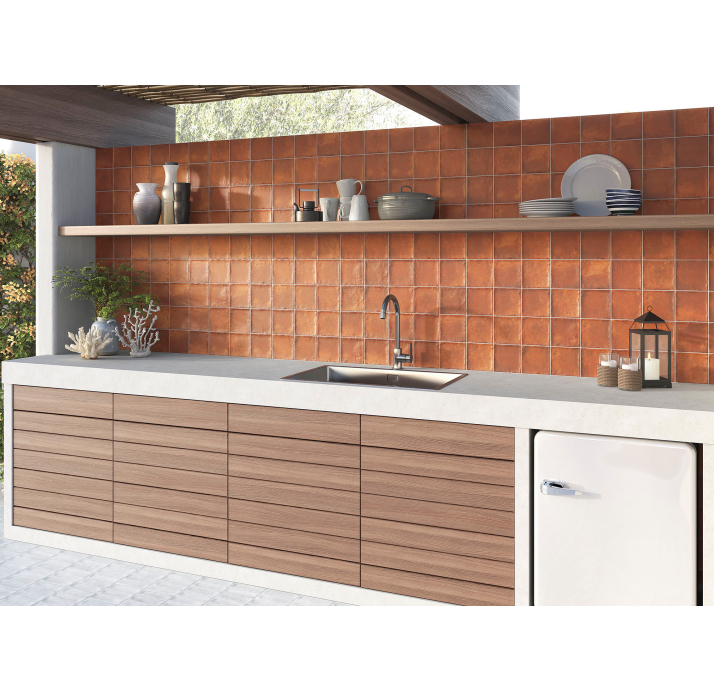 Керамогранит Cadaques ROSSO 12X12X10 Поверхность: Матовая (NCR07957)