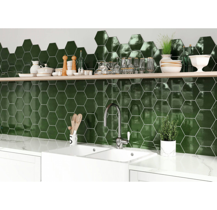 Керамическая плитка Artens GREEN 14X16X10 Поверхность: Глянцевая (NCR07776)