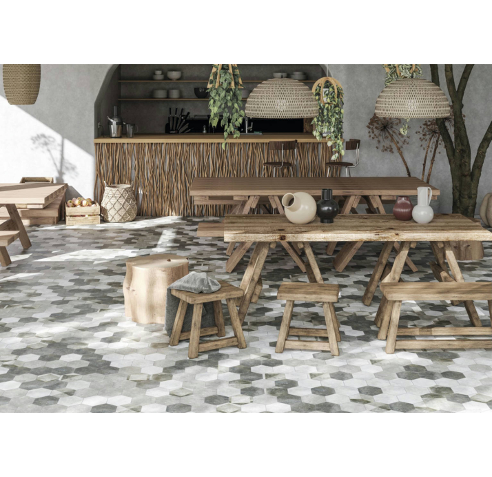 Керамогранит Nepso Nepso White 14X16X10 Поверхность: Матовая (NCR07728)