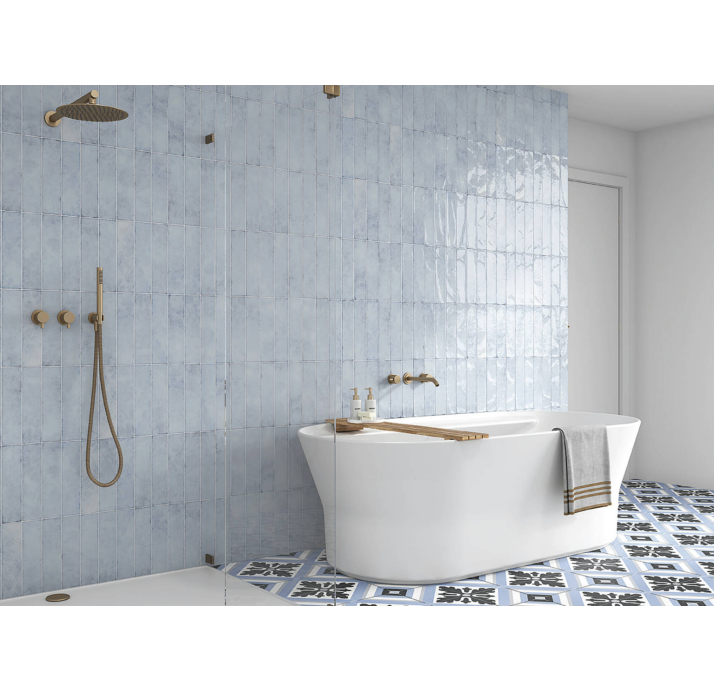 Керамическая плитка Lord BLUE 7,5X30X10 Поверхность: Глянцевая (NCR07702)