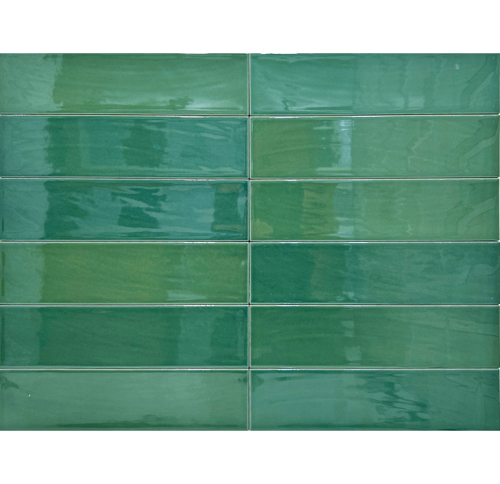 Керамогранит ZELLIGE GREEN 7X28X10 Поверхность: Глянцевая (NCR08015)