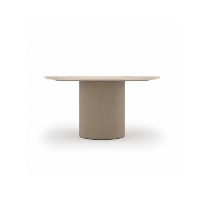 Стол обеденный CRESCEND DINING TABLE QGTT GOLD TRAVERTINE 220X100X75 СМ. (NRM06715)