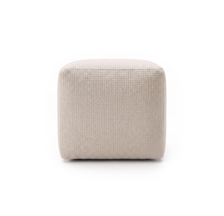Пуф VISION POUF 45X45X45 см. FIUGI 230000 KREM (NRM06765)