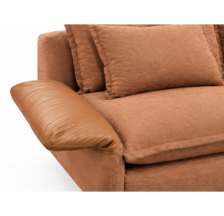 Диван CAPRI B96-210-96B/ 24488-31562 KAHVE/MIURA 608 ÇİKOLATA//встроенные/
