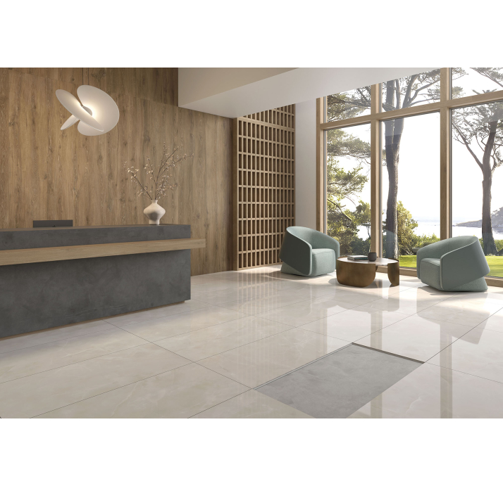 Керамогранит GEMMA CREAM 120x120x7,8 поверхность: Полированная (NCR09915)