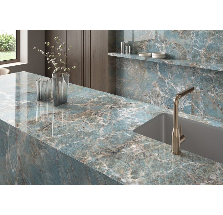 Керамогранит AMAZONITE SEAGREEN 320x160x6 поверхность: Полированная (NCR10027)