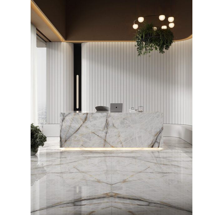 Керамогранит AURA LUX WHITE 324x162x12 поверхность: Матовая (NCR10135)