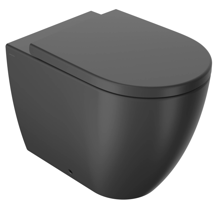 Унитаз безободковый с сидением микролифт ARC черный 40x54x36