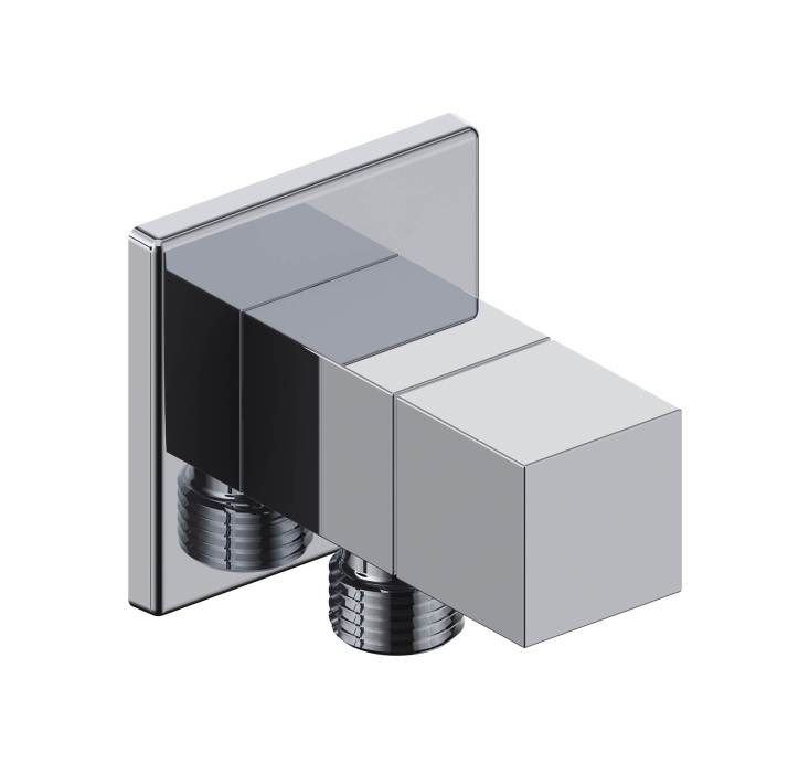 Смеситель запорный вентиль 3/8 дюйма CUBO хром 6x8x6
