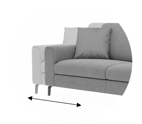 Выбор размера с шагом 10 см